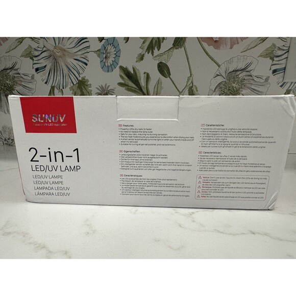 SUNUV SUN2C 48W LED UV Nail Lamp with 4 Timer Setting Senor For Gel Nails -NEW!! - Picture 3 of 9